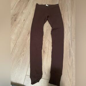 The Simple Folk organic cotton brown leggings size 4